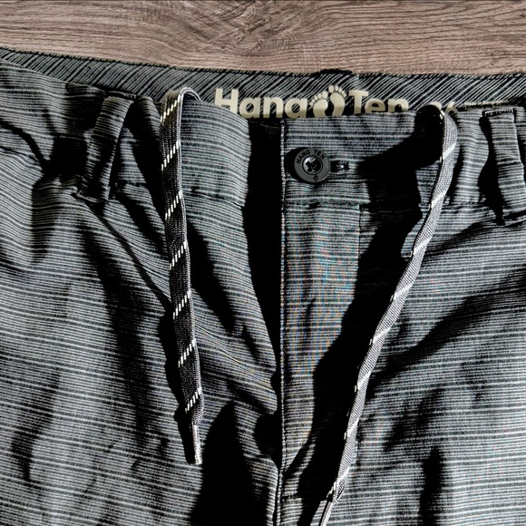 Like New Hang Ten Charcoal Flat Front Shorts - Picture 4 of 7